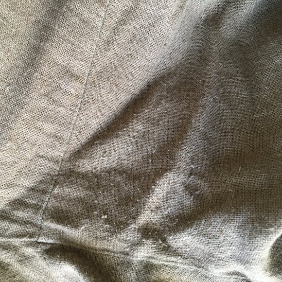 J by JOIE Brown Linen Blend Wide Leg Crop/Ankle Pant - Picture 11 of 12